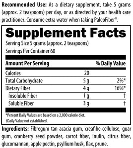 Fiber FX Unflavored and Unsweetened 300g (10.6oz)